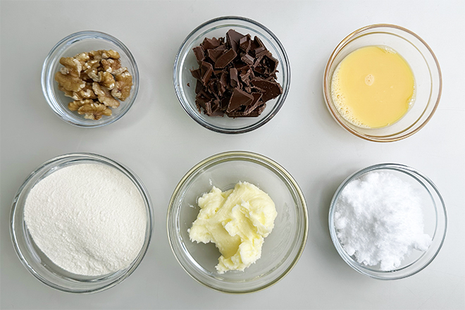 チョコとくるみのクッキー